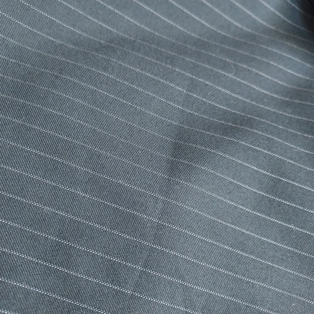 Tazio Italy Hand Tailored Navy Pinstripe Blazer Suit Jacket 52R Office Church